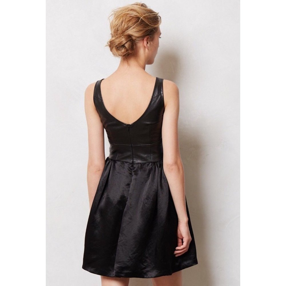 NEW Nanette Lepore Avelina Leather Bustier Corset Dress Size 6 Z259-24 - Picture 2 of 2